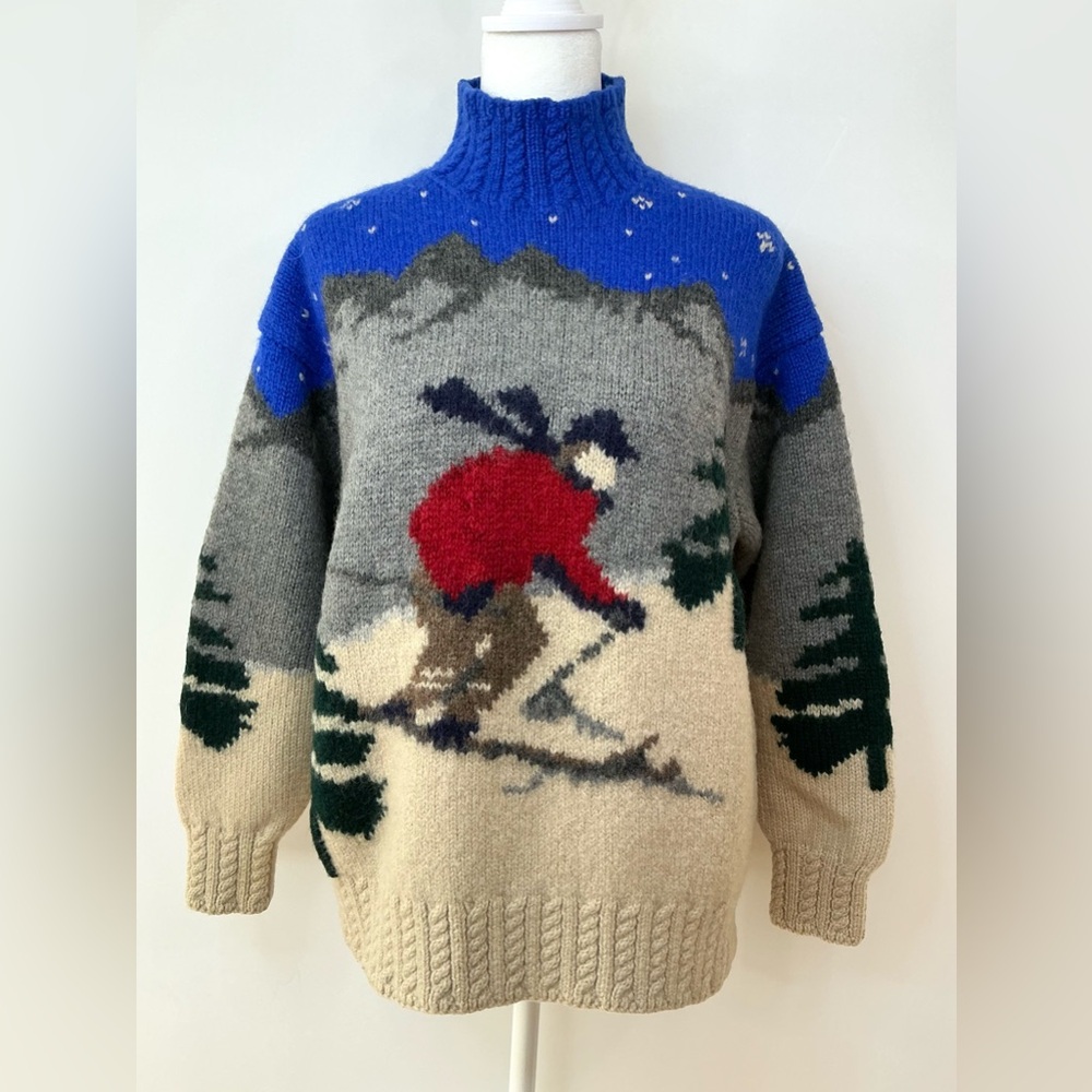 Vintage Lauren Ralph Lauren Hand Knit Wool Sweater - Picture 8 of 14